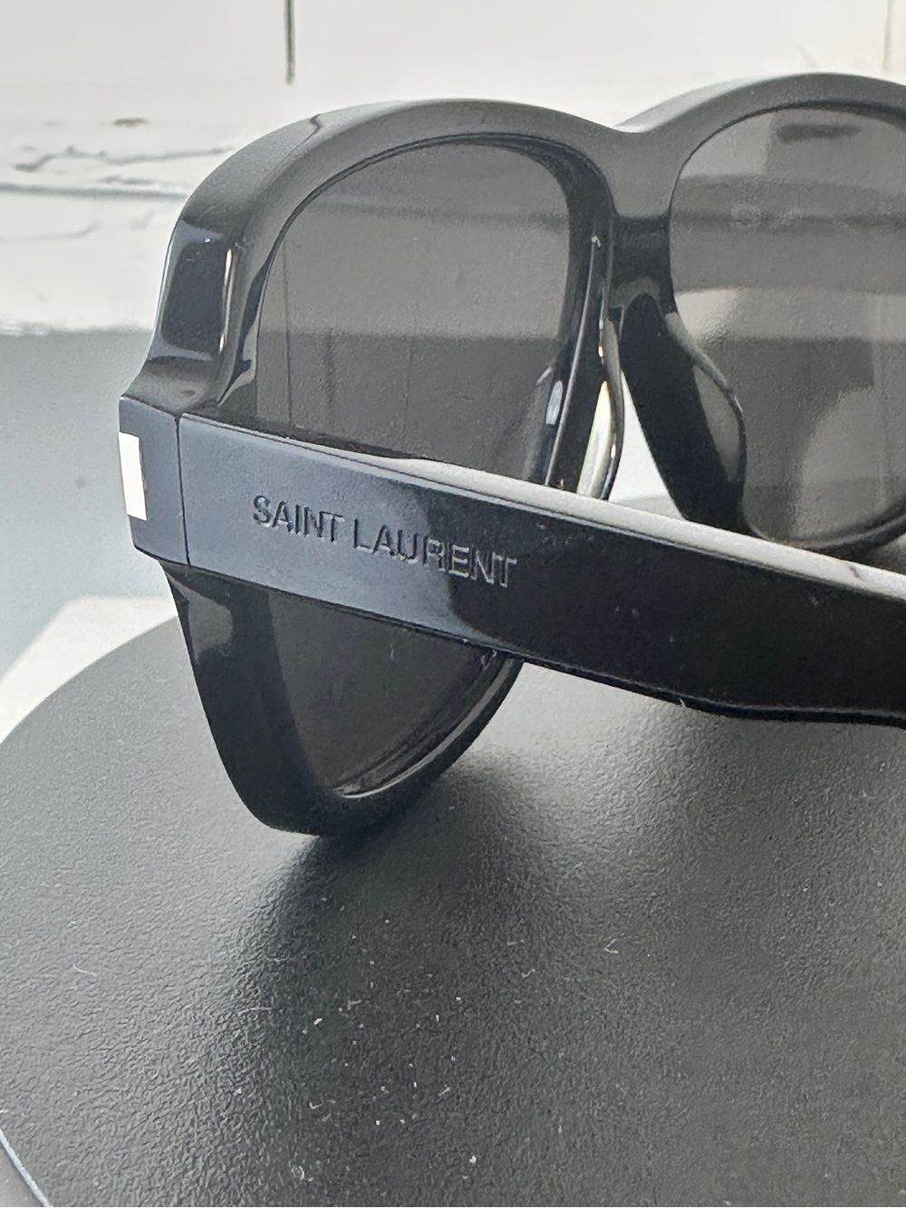 NEW Saint Laurent Aviator Sunglasses Classic Luxe Black Carolyn 609 SL YSL - Picture 5 of 10